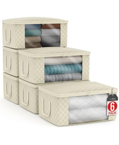 Сумки для хранения одежды Sorbus 6 Pack Medium Foldable с прозрачным окном