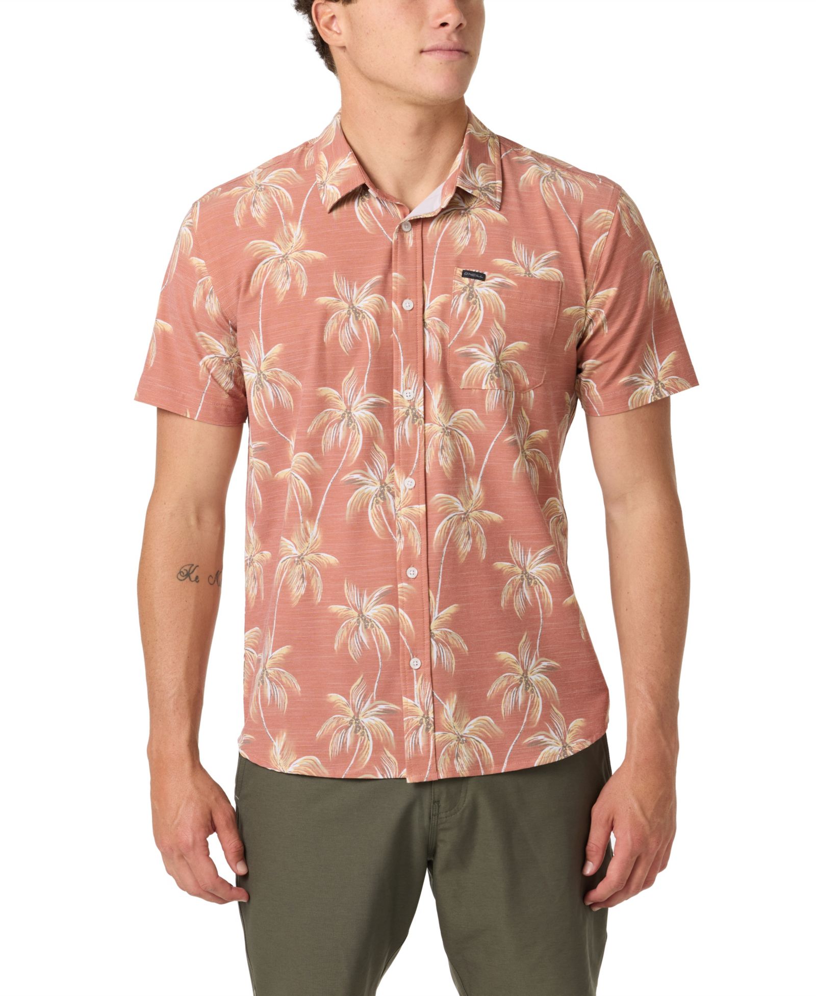 O'Neill Men's Traveler UPF Traverse Short-Sleeve Standard Shirt