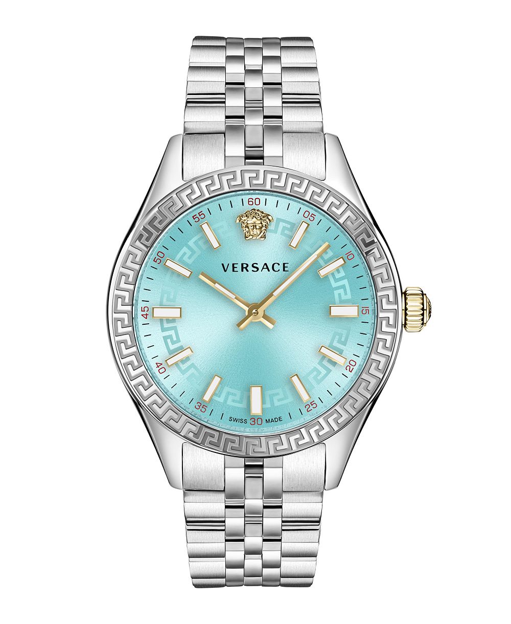Versace Hellenyium Silver Stainless Steel Bracelet Watch, 36mm