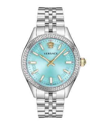 Versace Hellenyium Silver Stainless Steel Bracelet Watch, 36mm