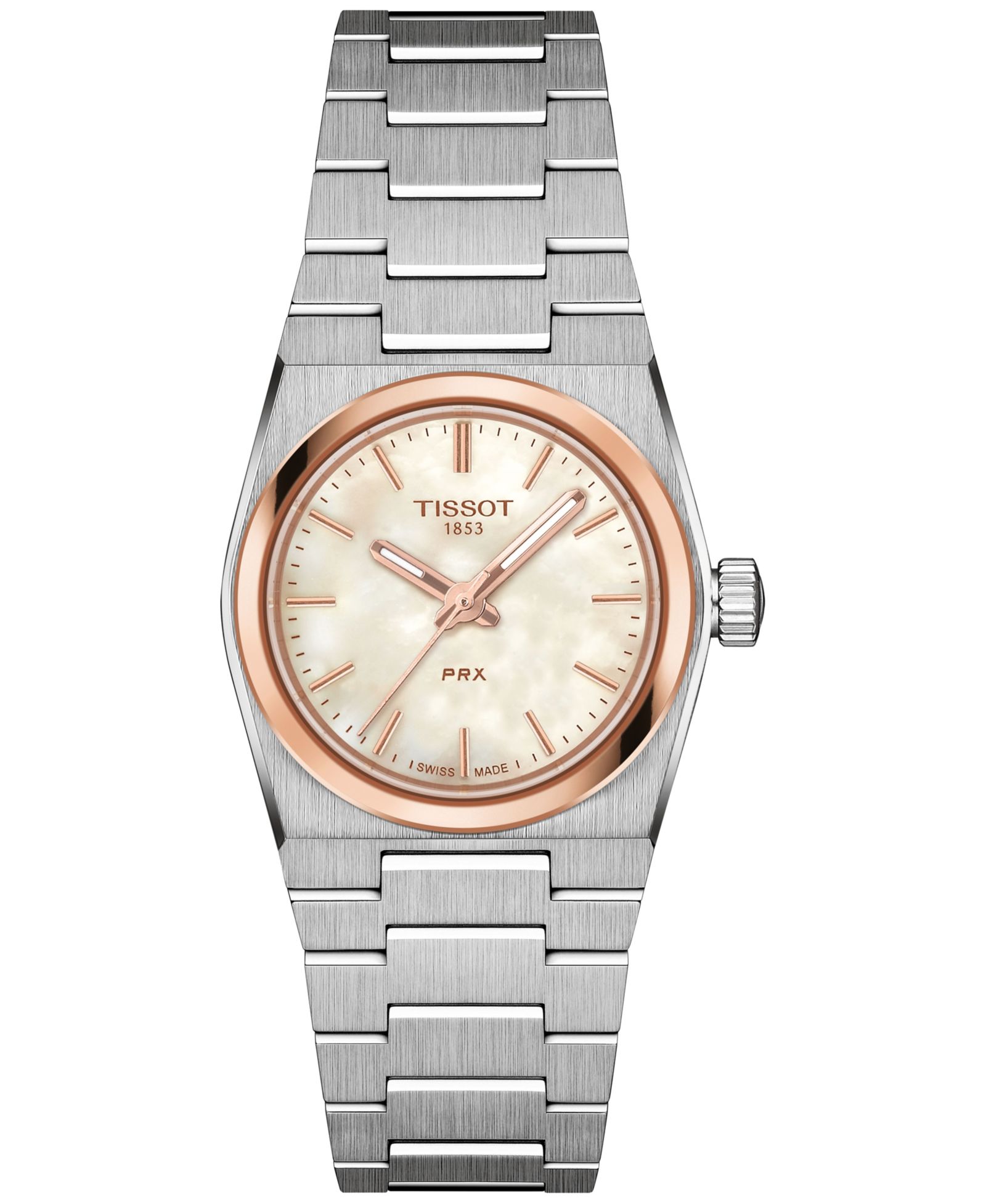 Tissot Женские часы PRX Two-Tone из нержавеющей стали с браслетом 25mm