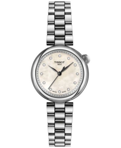 Женские часы Tissot Swiss Desir Diamond Accent Stainless Steel 28mm