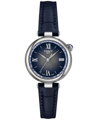 Tissot Женские швейцарские часы Desir Blue с кожаным ремешком 28mm