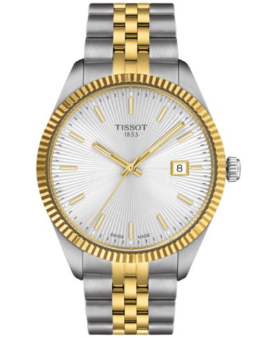 Мужские наручные часы Tissot Swiss Ballade Two-Tone Stainless Steel 40mm
