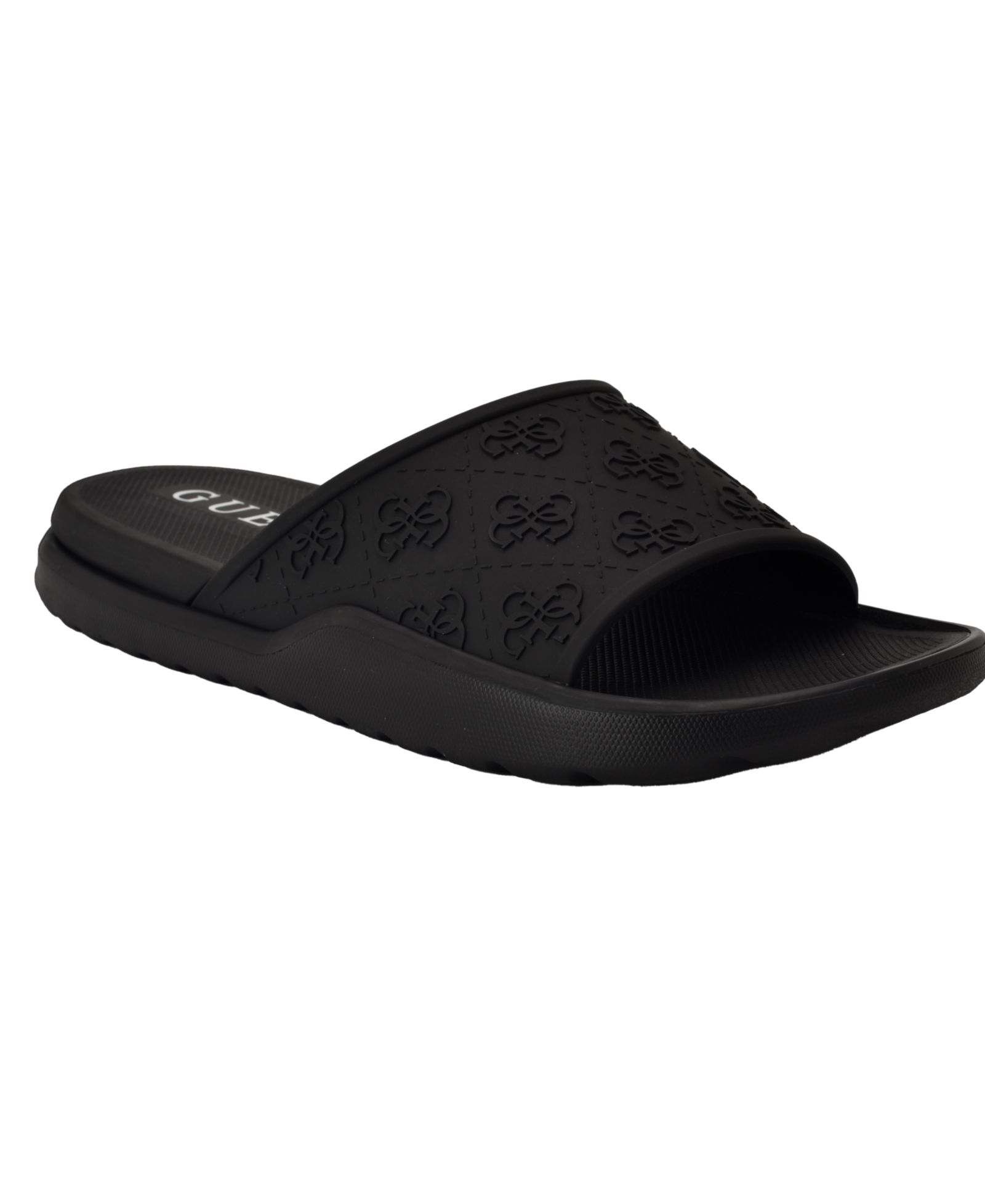 GUESS Men's Magaria Branded Elevated Pool Slides