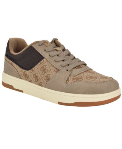 GUESS Men's Tryon Branded Lace Up Fashion Sneakers