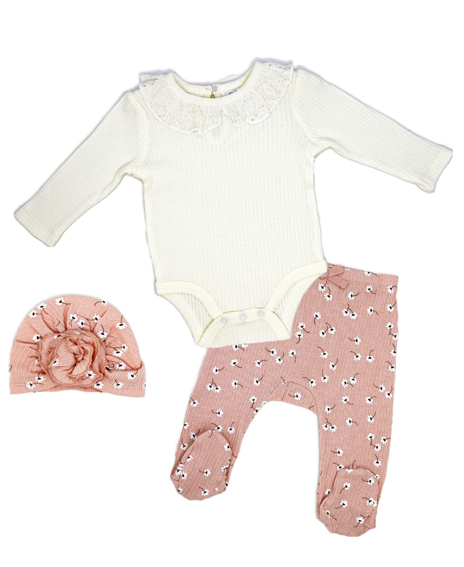 Baby Mode комплект одежды для новорожденных девочек из 3 предметов