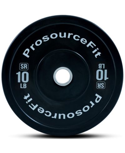 ProsourceFit Solid Rubber Bumper Plate, 10 lb
