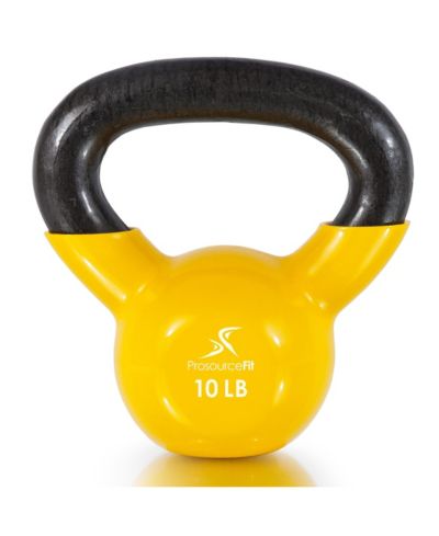 ProsourceFit Vinyl Coated Iron Kettlebell, 10lb