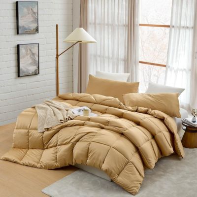 Snorze Cloud Comforter Set - Coma Inducer Ultra Cozy Bamboo - Oversized Comforter in New Wheat,AK