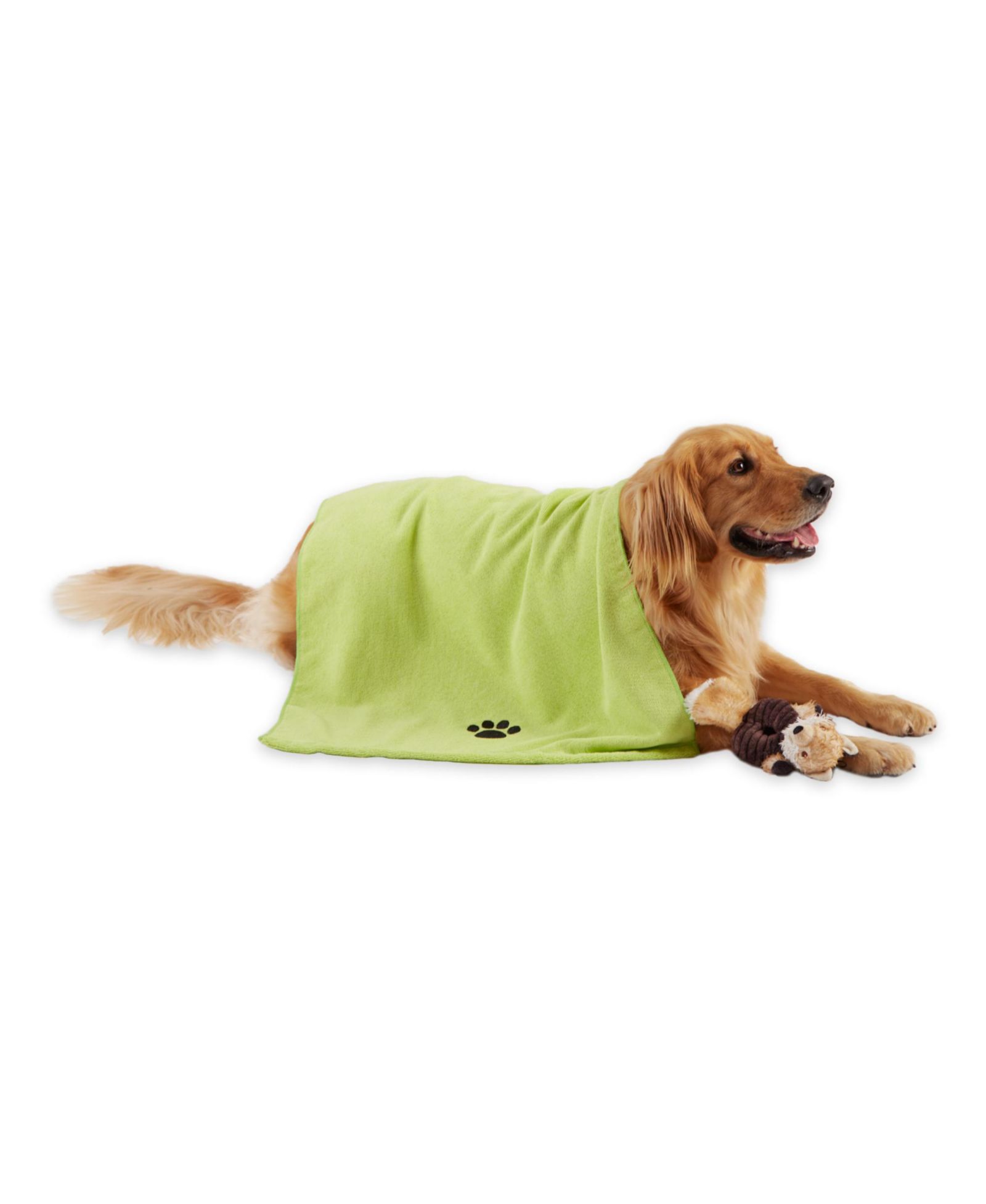 Bone Dry Pet Microfiber Towel Embroidered Paw Print