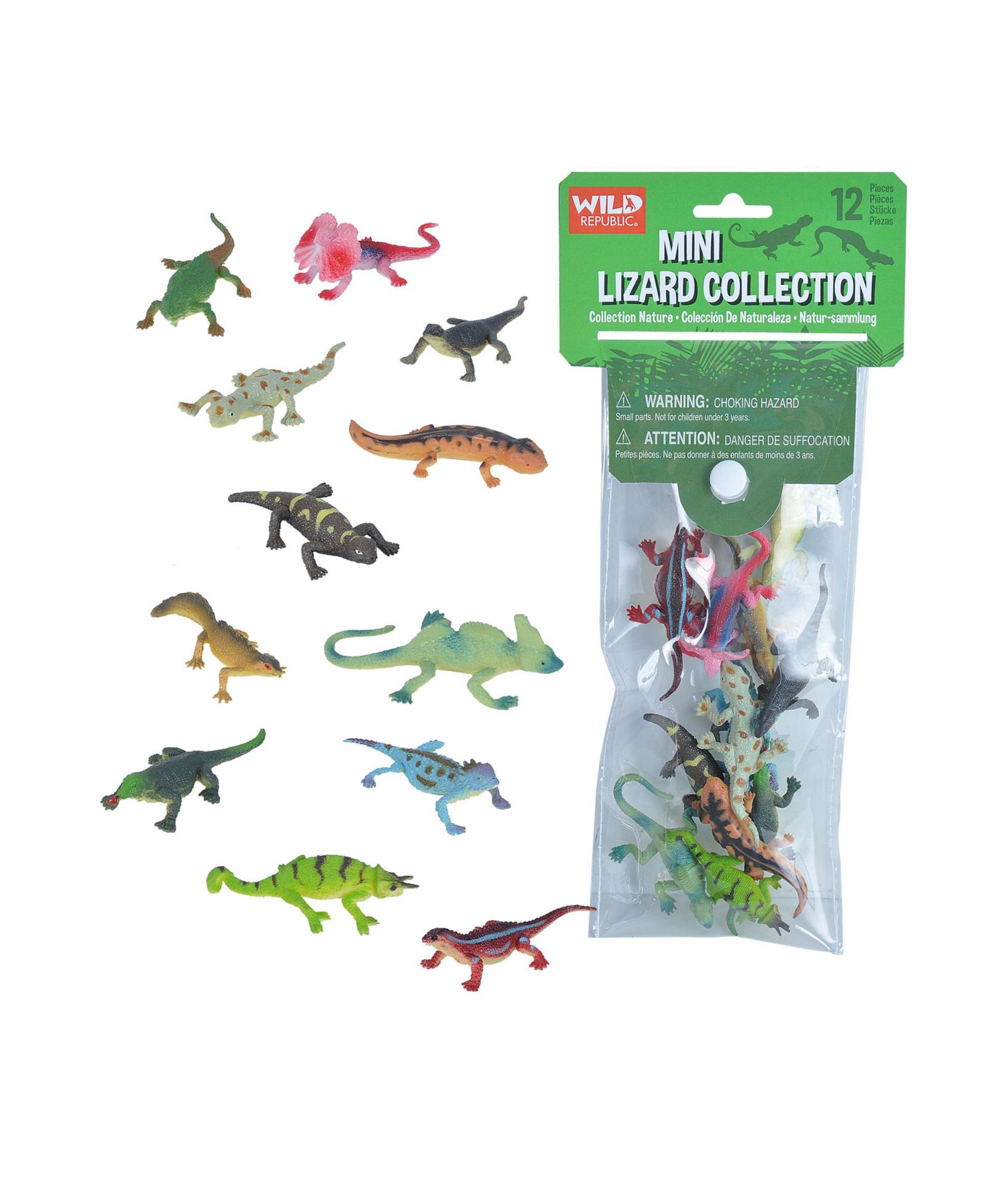 Фигурки ящериц Wild Republic Polybag Mini Lizard Figurines 12 Pieces