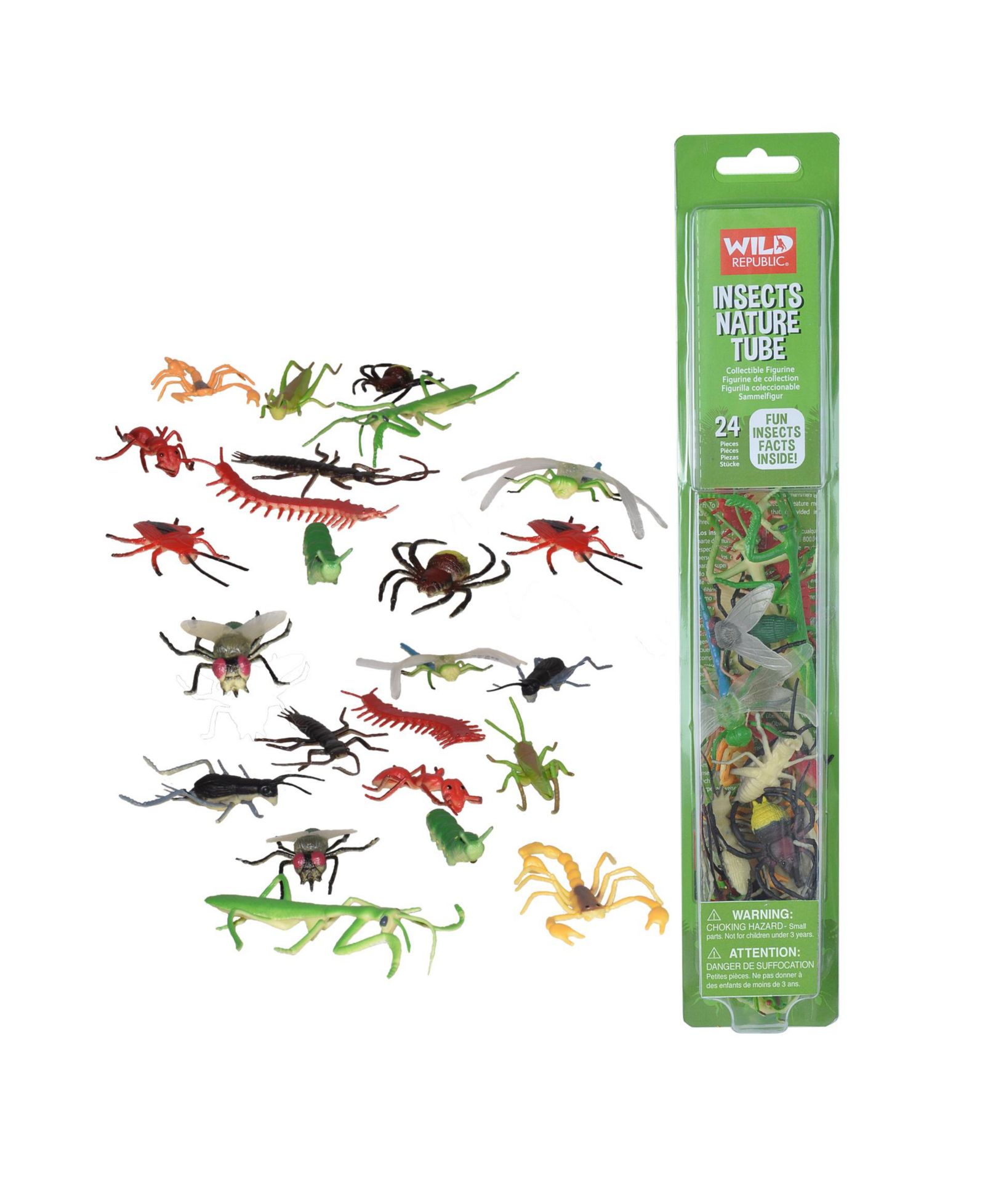 Фигурки насекомых Wild Republic Nature Tube, 24 шт.