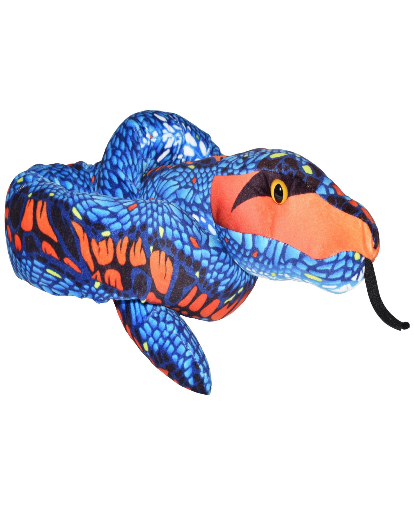 Wild Republic мягкая игрушка змея Blue Orange, 54 дюйма