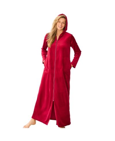 Женская махровая халат Dreams & Co. Hooded Velour