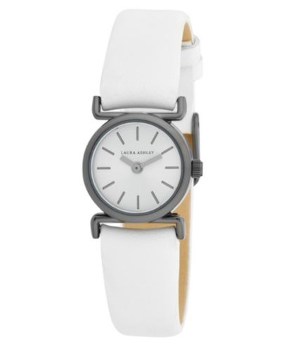 Laura Ashley Женские часы Quartz White из кожи, 20mm