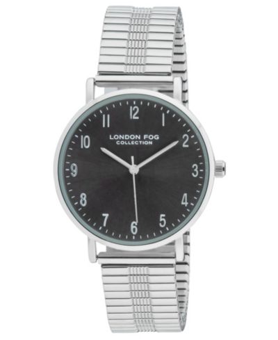 Унисекс часы London Fog Baldwin Silver Link Alloy 37mm