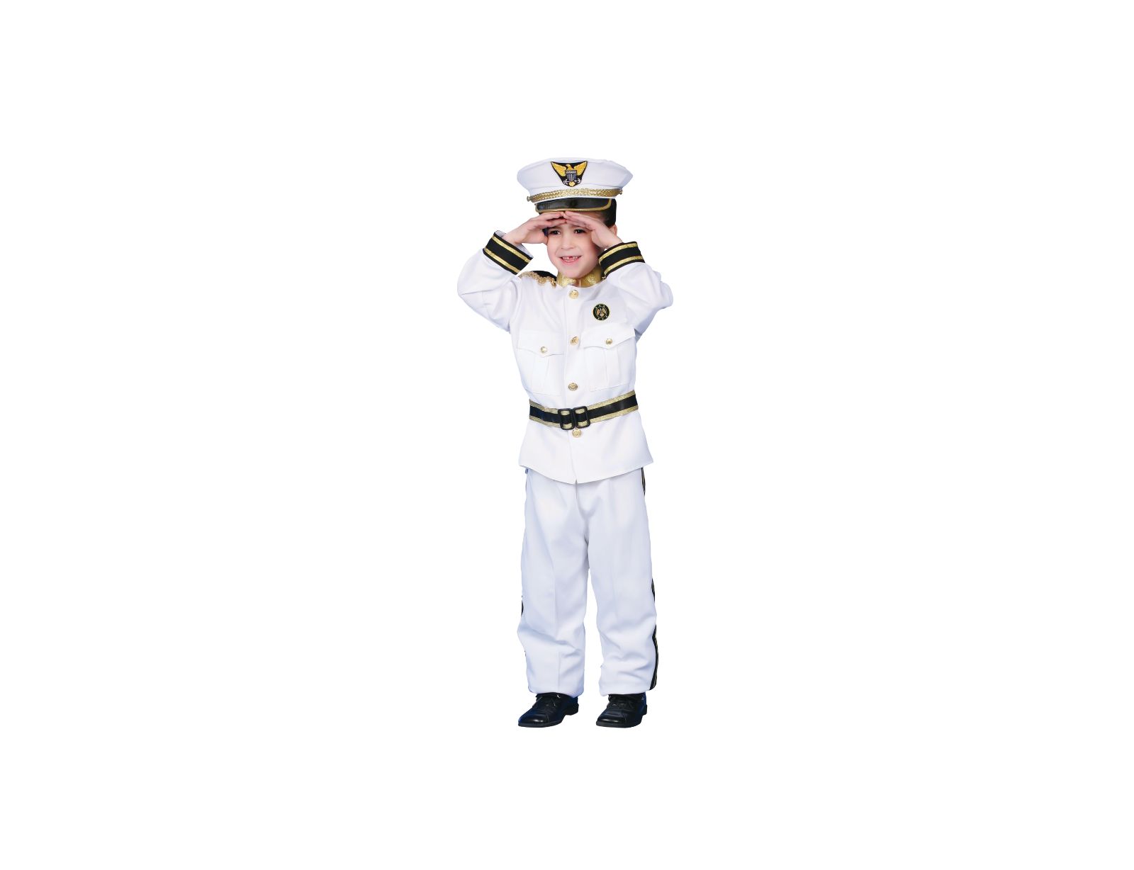 Детский костюм морского адмирала Dress Up America, белый и темно-синий
