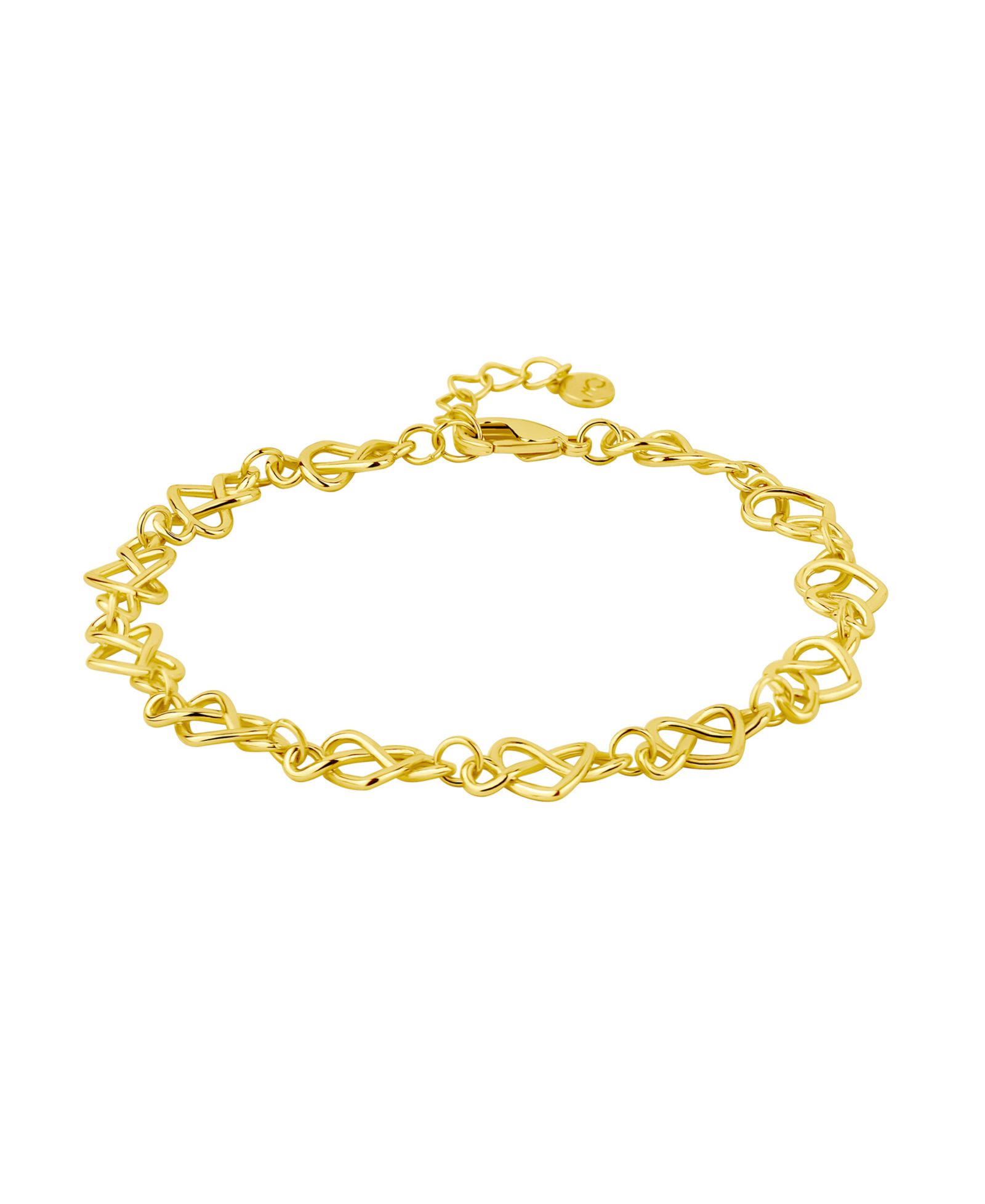 Браслет And Now This Silver and Gold Infinity Heart Link