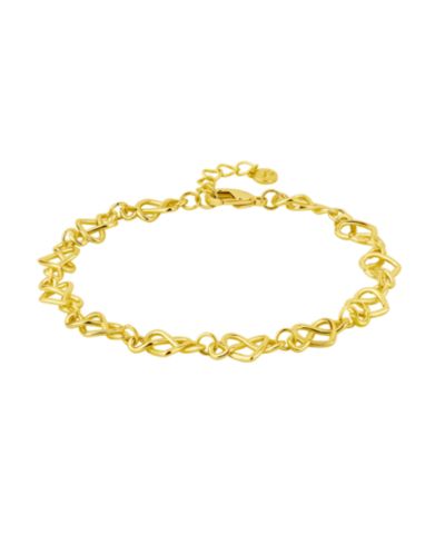 And Now This Silver and Gold Infinity Heart Link Bracelet