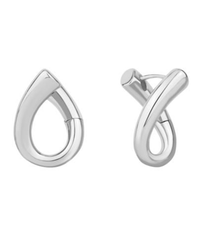Серьги-кольцо And Now This Silver and Gold Hinged Twist