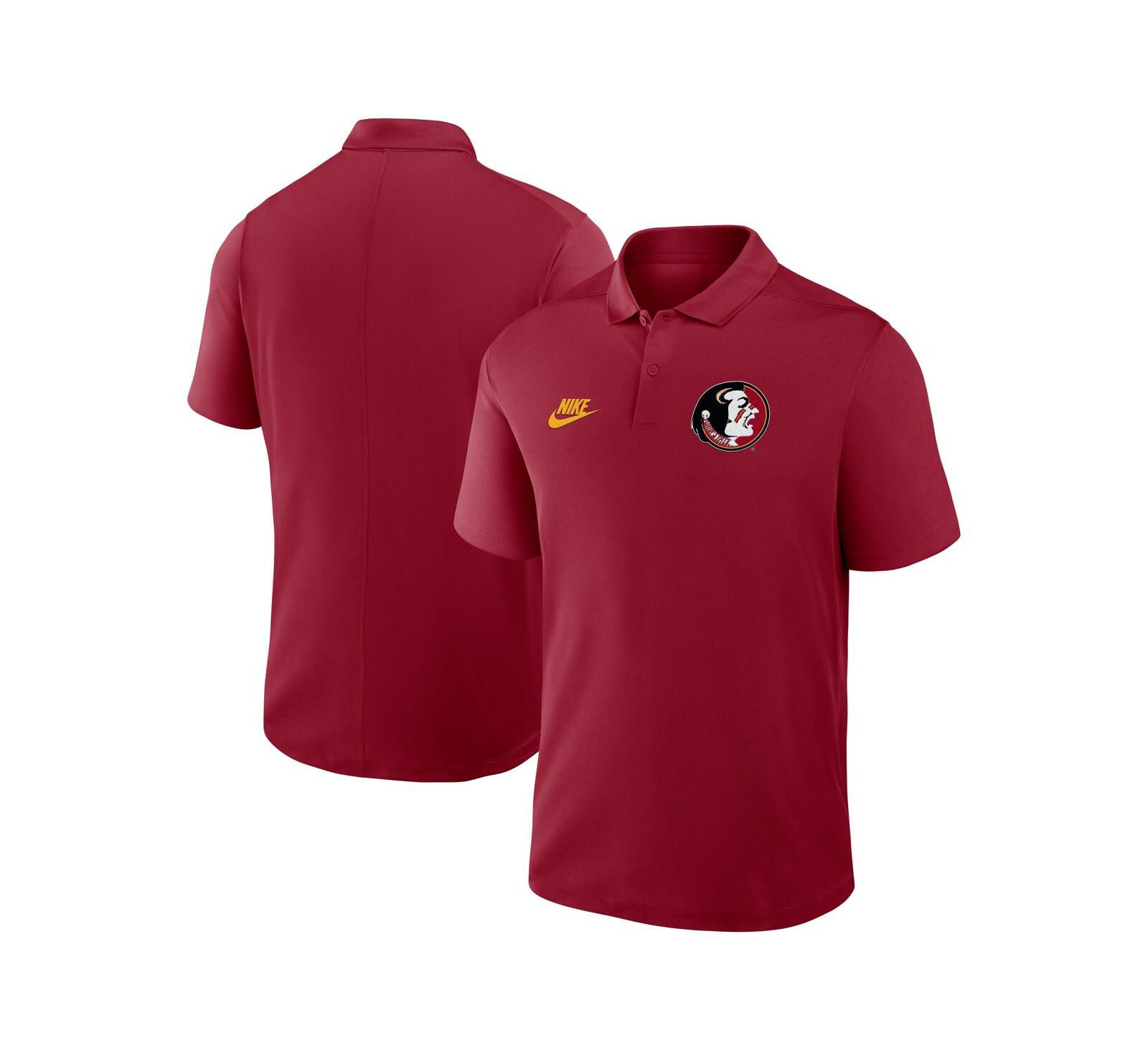 Nike Men's Garnet Florida State Seminoles Primetime Victory Legacy Vault Logo Performance Polo Shirt