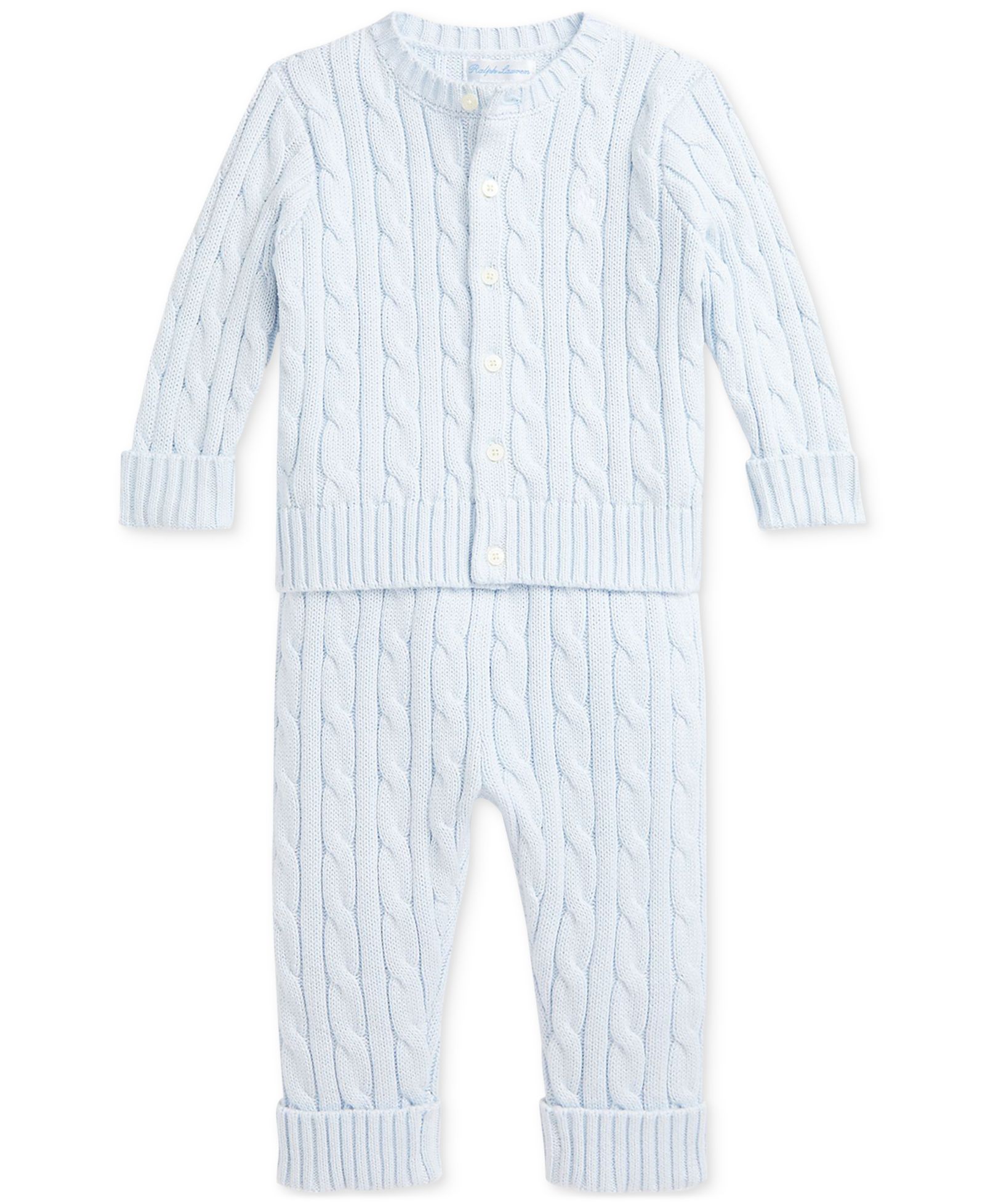 Комплект из кардигана и брюк Polo Ralph Lauren для новорожденных