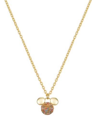 Disney Подвеска-кулон Mickey Mouse Multi Color Crystal Fireball