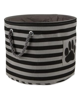 Bone Dry Collapsible Pet Storage Bin Stripe/Paw Patch