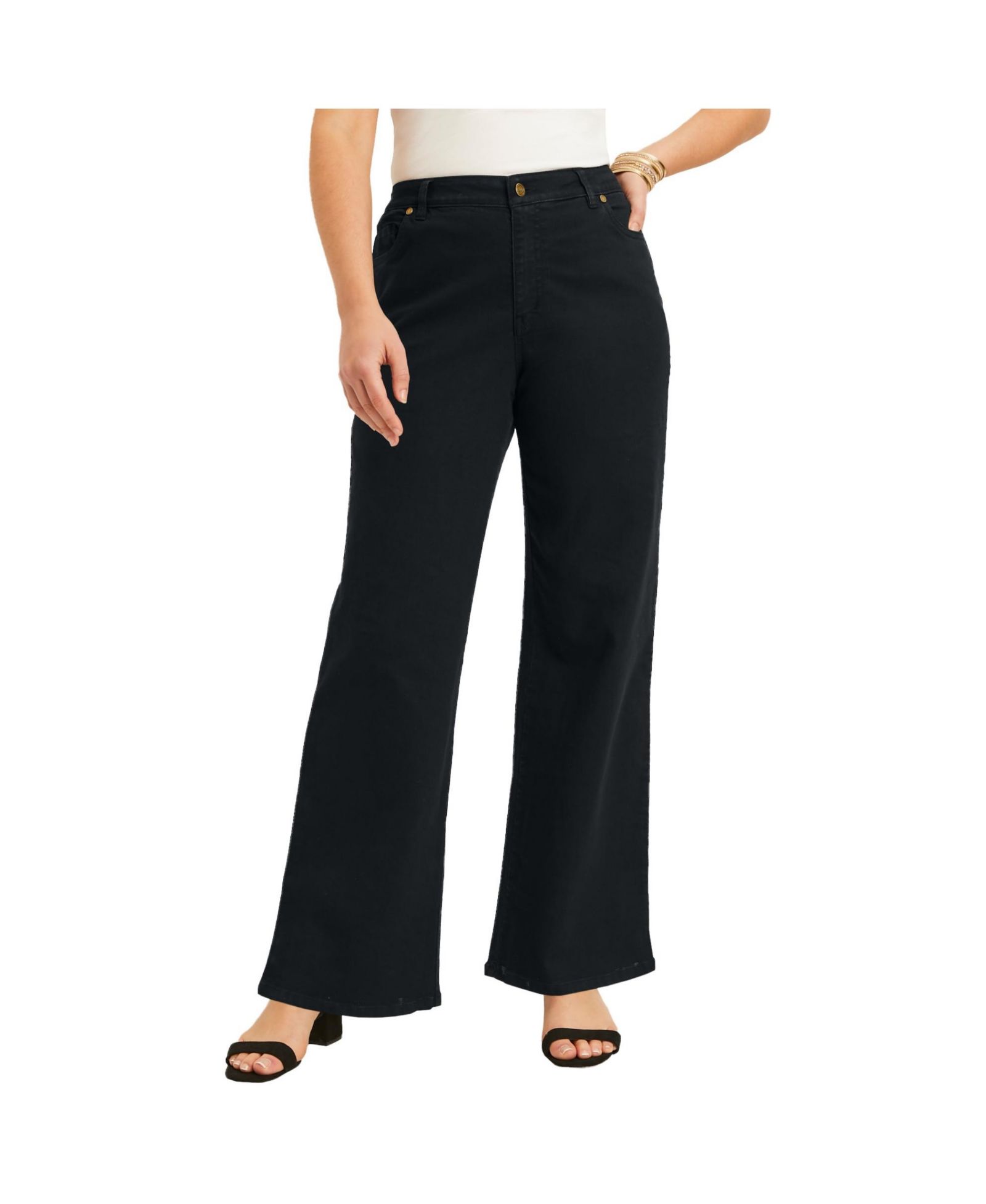 June & Vie Женский June and Vie June Fit Wide-Leg Jeans