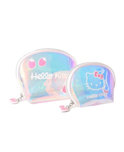 Набор косметических дорожных сумок Sanrio Hello Kitty с переливающимся эффектом