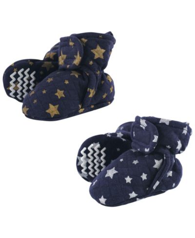 Hudson Baby Baby Boys Hudson Unisex Cozy Quilted Unisex Bootie Pair