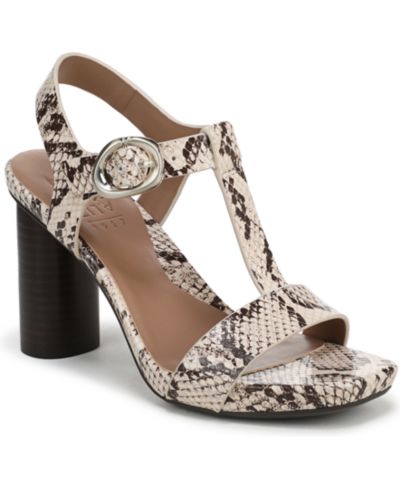 Beige Snake Print Faux Leather