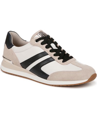 Porcelain/Black Fabric/Suede/Leather