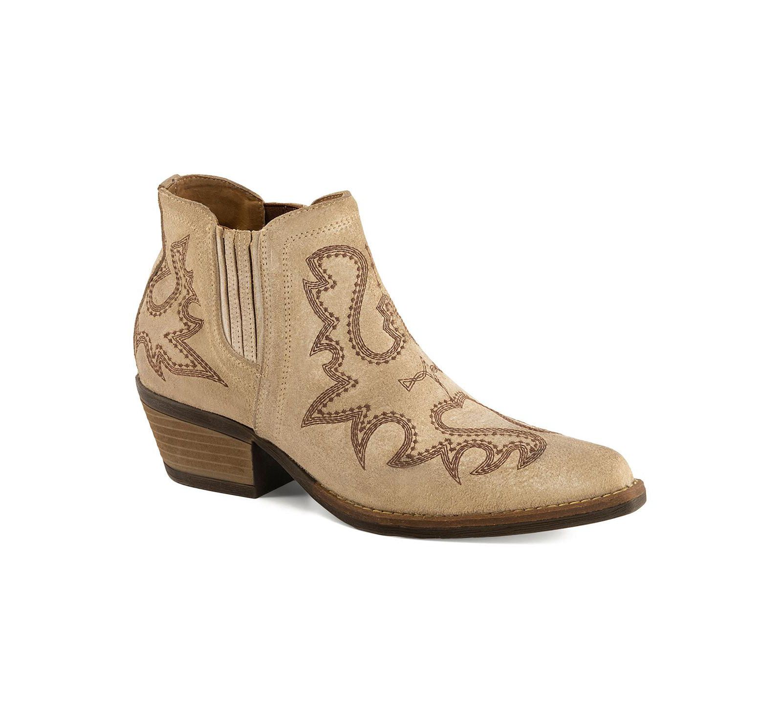 Western Style Women's Leather Booties By Forastero