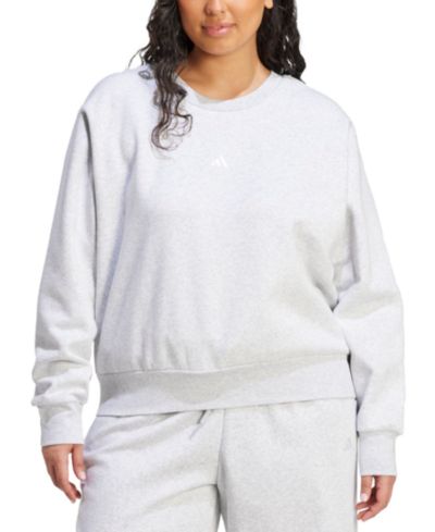 adidas Plus Size Essentials Small-Logo Fleece Sweatshirt