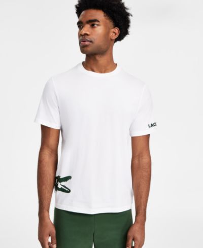 Lacoste Мужская футболка с логотипом для отдыха, короткий рукав