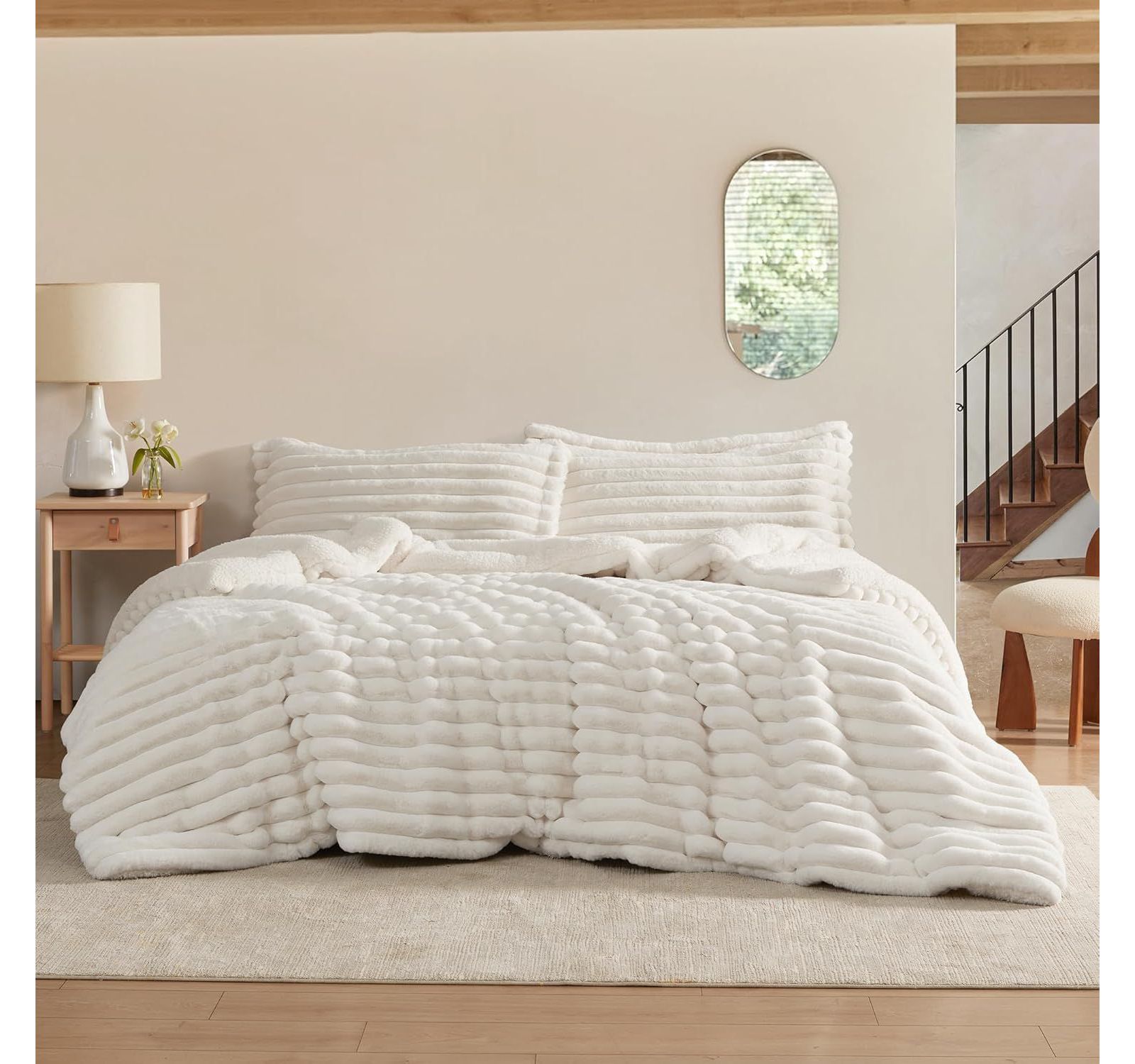 Byourbed Roll Cakes Chunky Bunny Oversized 3 Piece Comforter Set