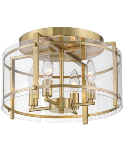 Потолочный светильник Possini Euro Design Raye 13 3/4" Modern Semi Flush-Mount