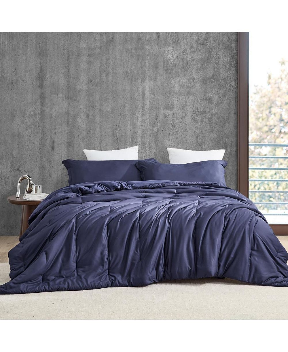 Coma Inducer Bamlin Butter Oversized Cooling Comforter Set - Navy Eclipse