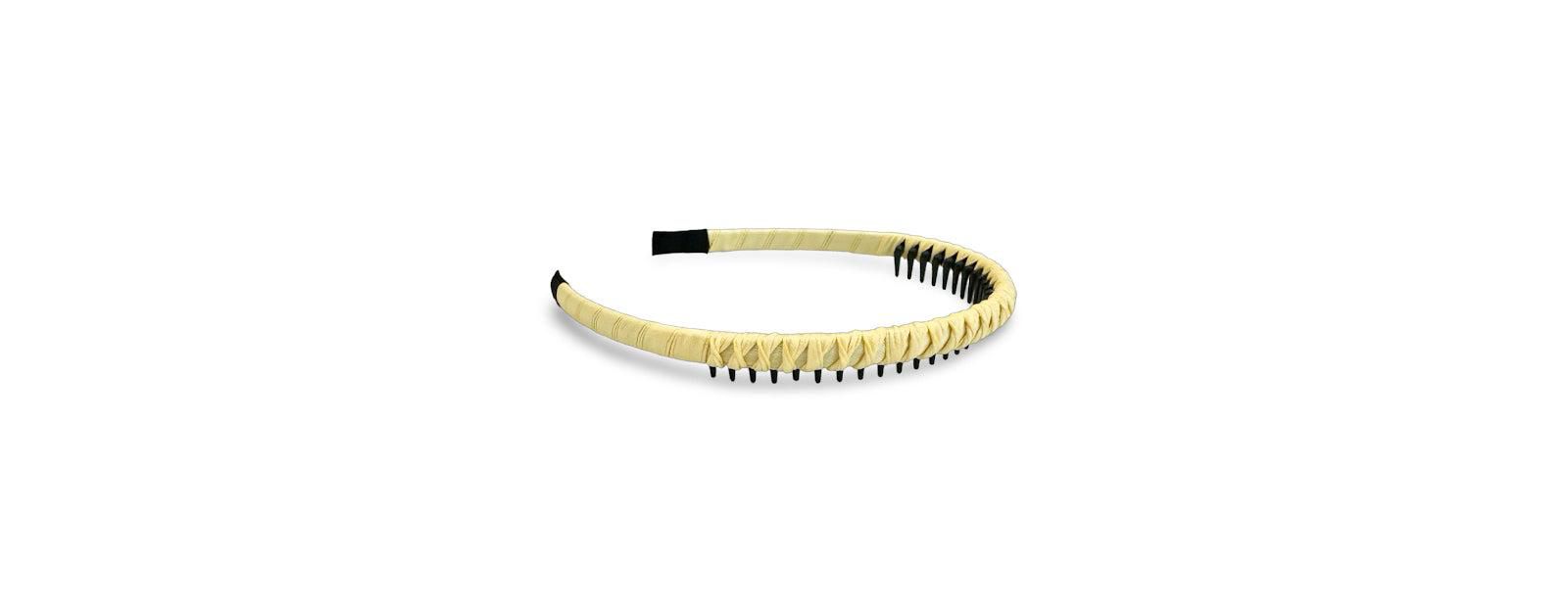 Thin Solid Headband - Pale Yellow