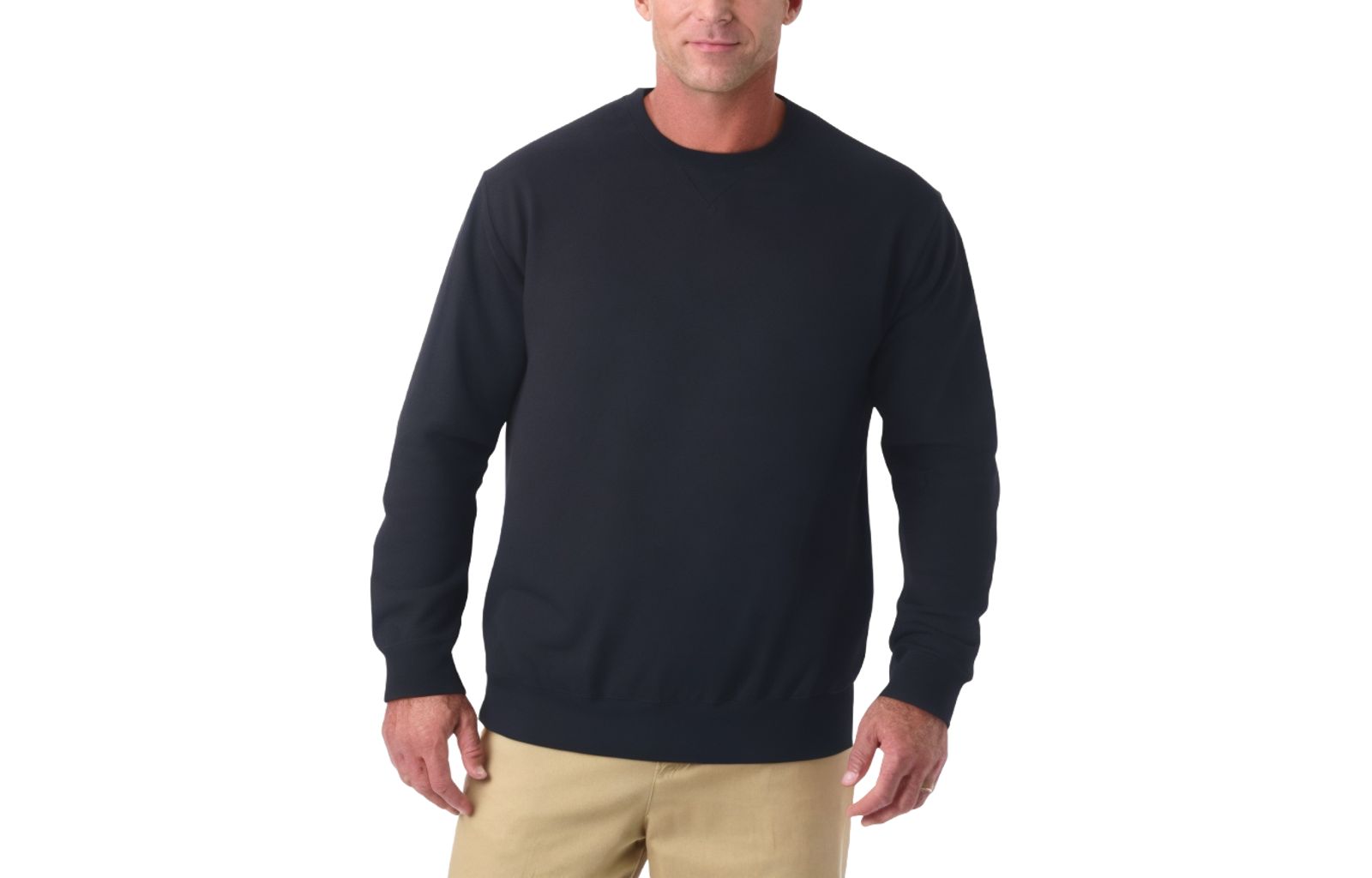 Мужской свитшот KingSize Ultra-Comfort Fleece Crewneck