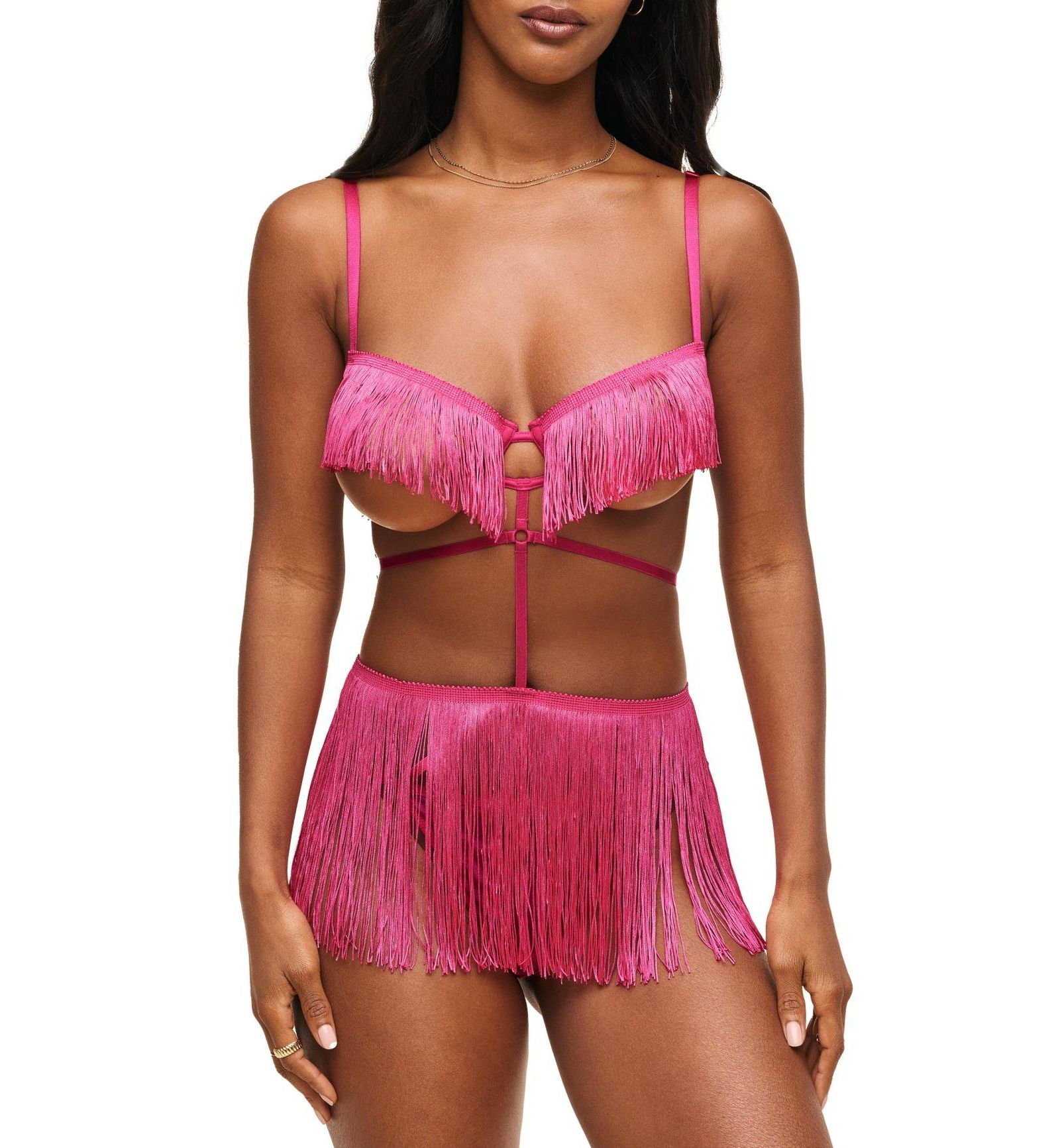 Комбинезон Adore Me Women's Neveah с бахромой, нижнее белье