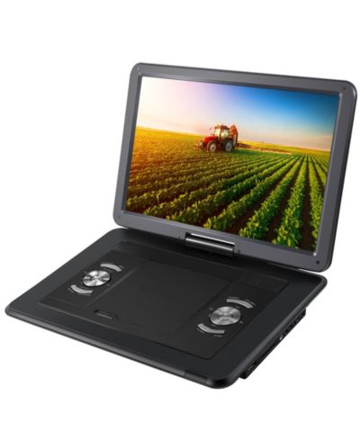 Портативный DVD плеер Impecca 15.4” с Swivel Screen и USB/SD Support, Black