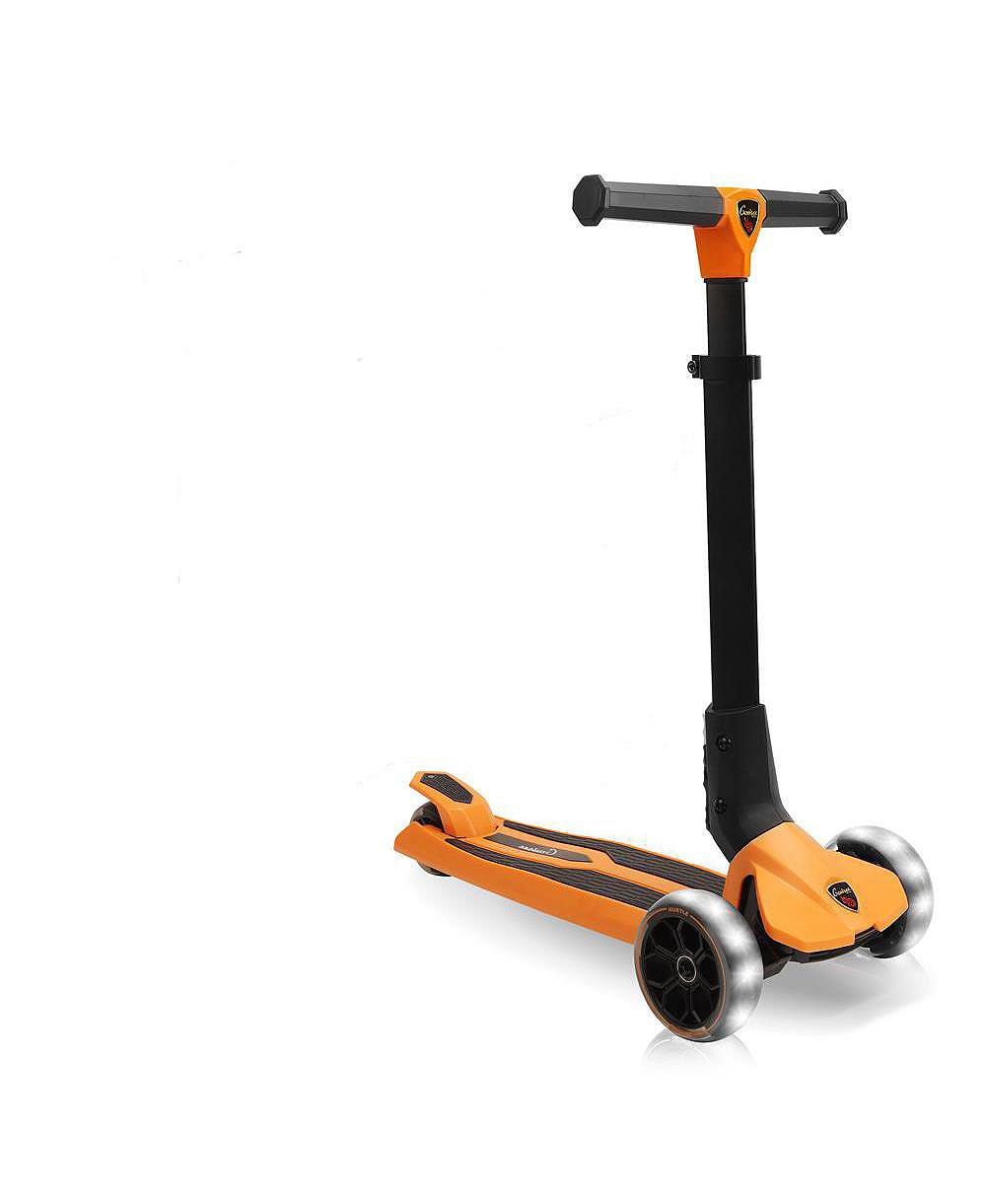 Детский самокат Hurtle 3-Wheel Foldable Kids Scooter With LED Wheel Lights - Orange
