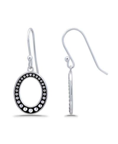 Серьги-крючки Macy's Oxidized Beaded Oval