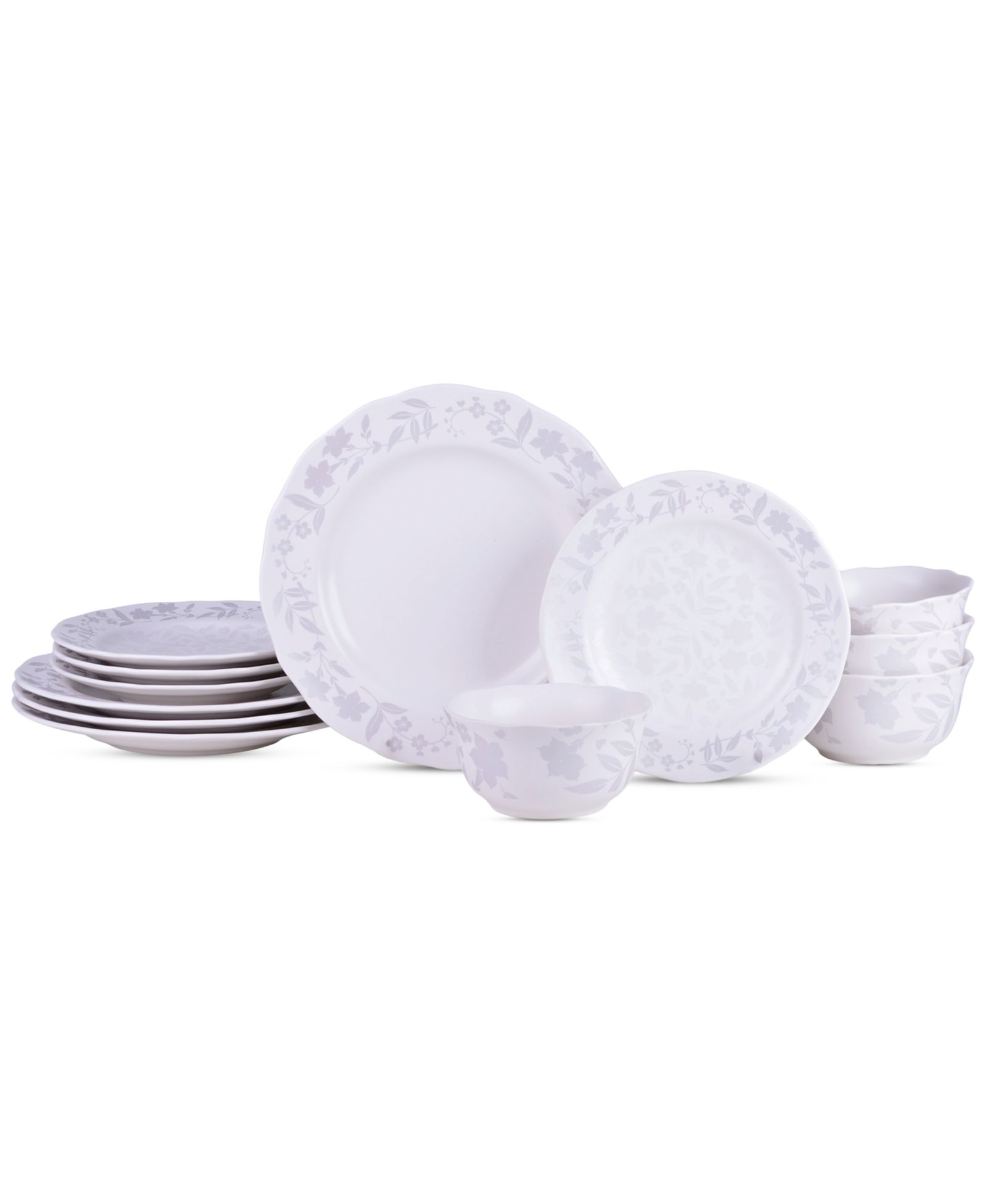 222 Fifth Refreshed Floral 12 Pc. Dinnerware Set, Service for 4