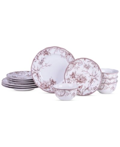 222 Fifth Adelaide 12 Pc. Dinnerware Set, Service for 4