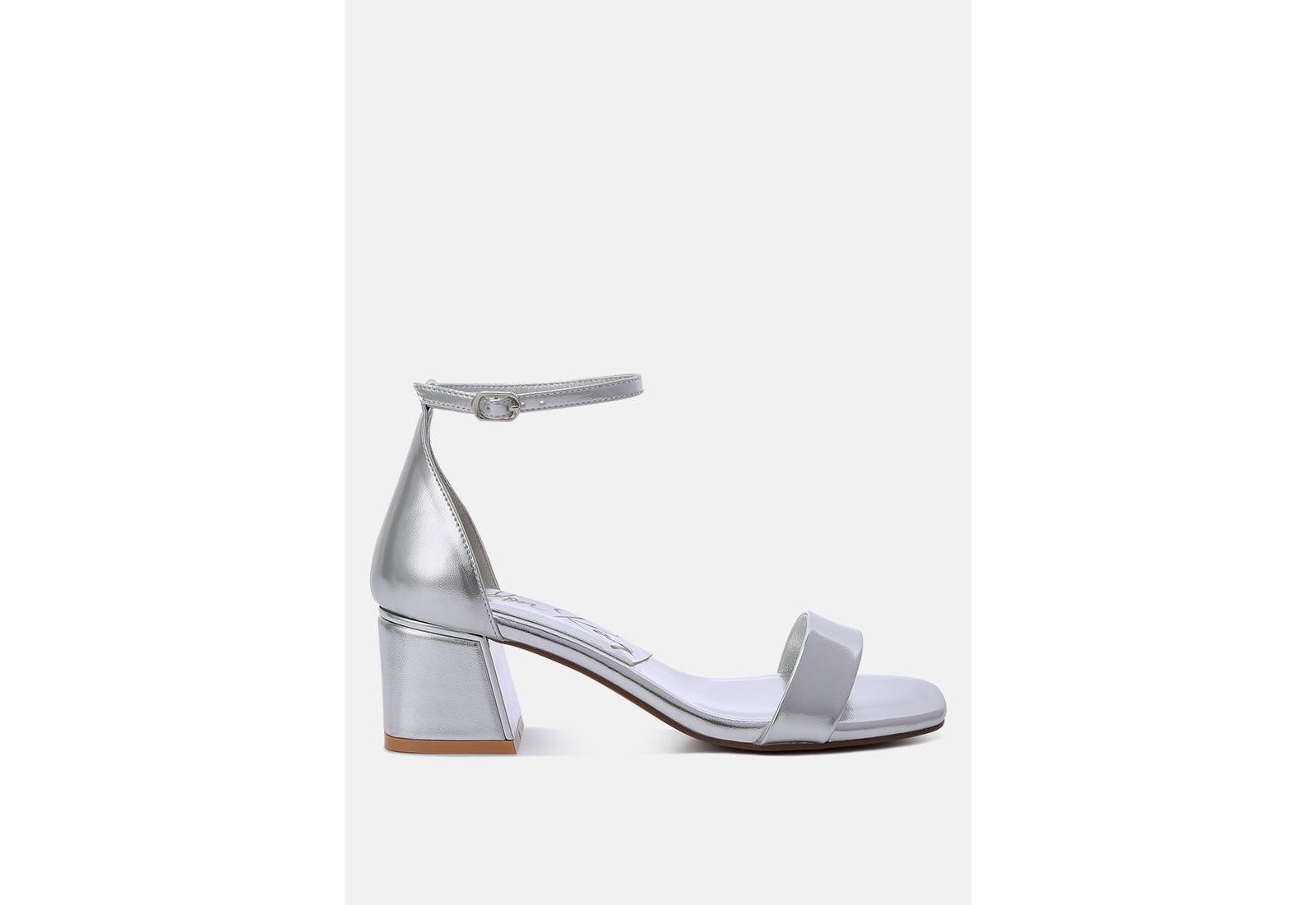 London Rag Women's Makena Metallic Block Heel Sandals