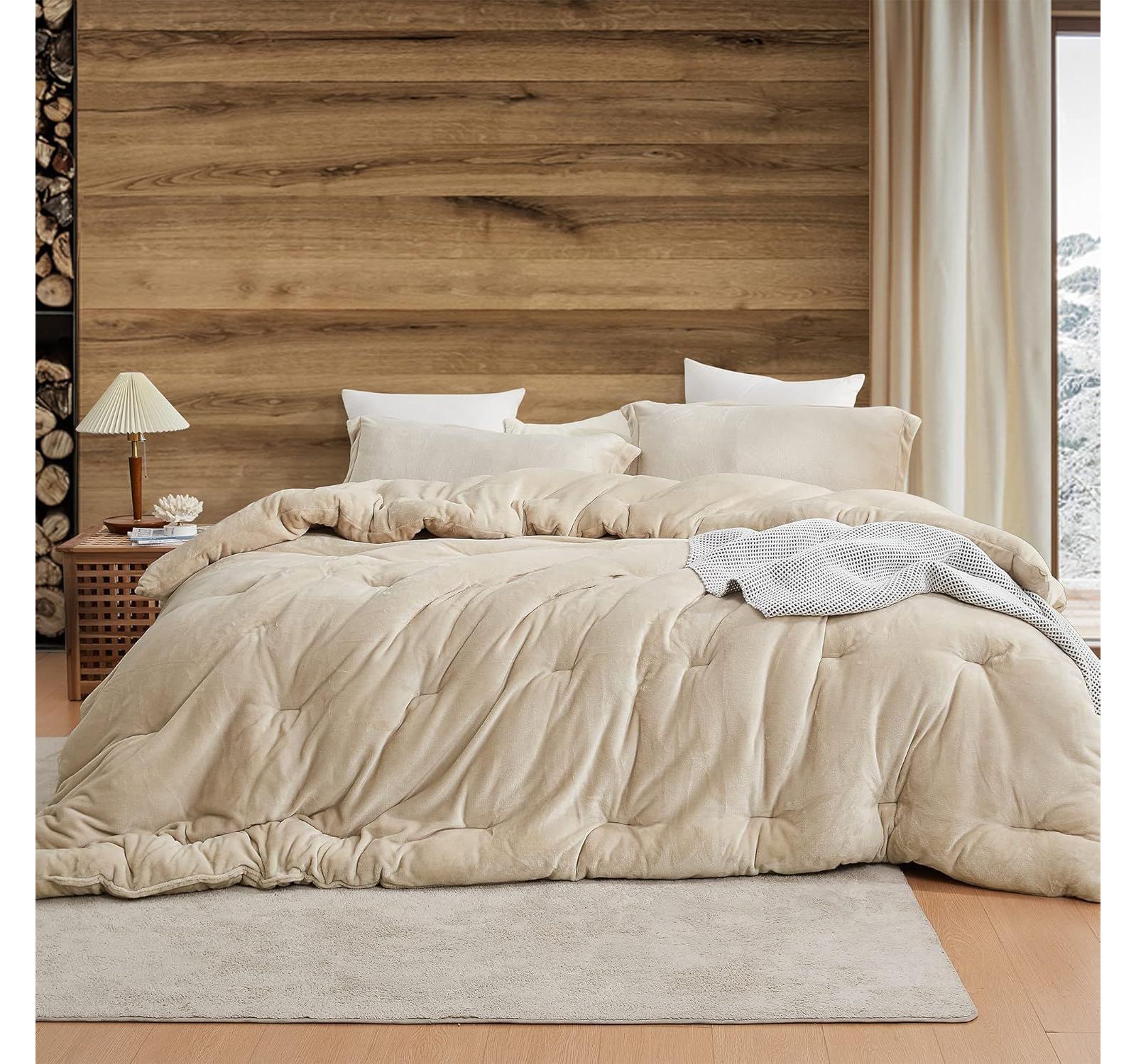 Thicker Than Thick - Coma Inducer Comforter Set - Standard Plush Filling - Birch , Queen